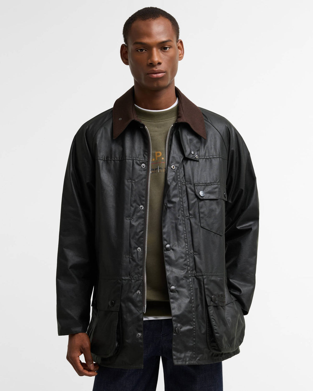 Barbour x A.P.C. Beaufort Waxed Jacket