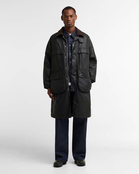 Barbour x A.P.C. Sugarlump Bedale Long Waxed Jacket