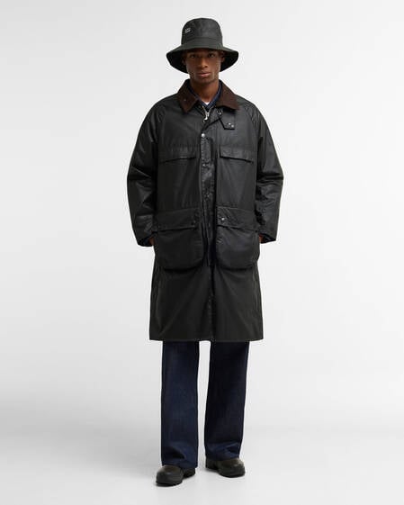 Barbour x A.P.C. Sugarlump Bedale Long Waxed Jacket