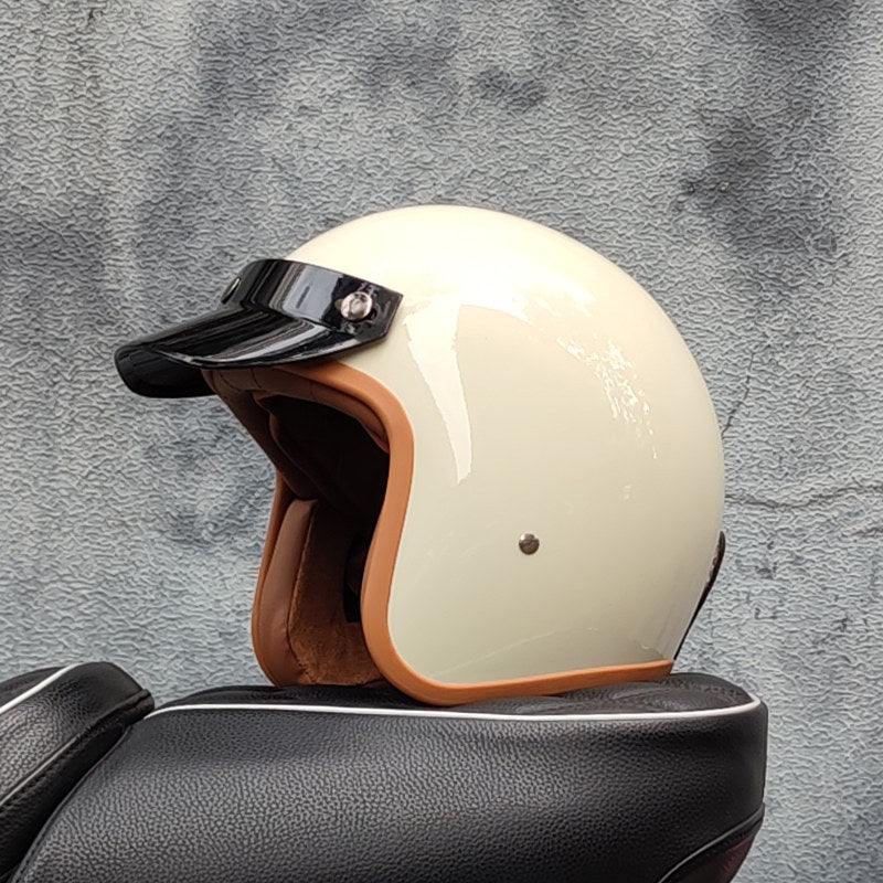 Retro motorcycle open helmet-H26