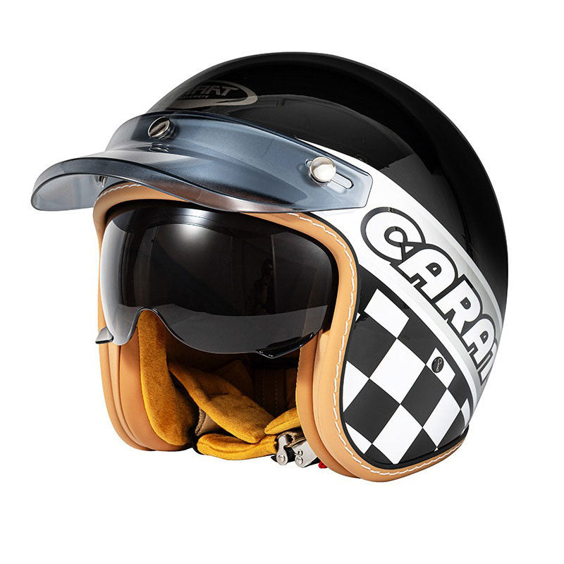 Retro open-face motorcycle helmet- H25