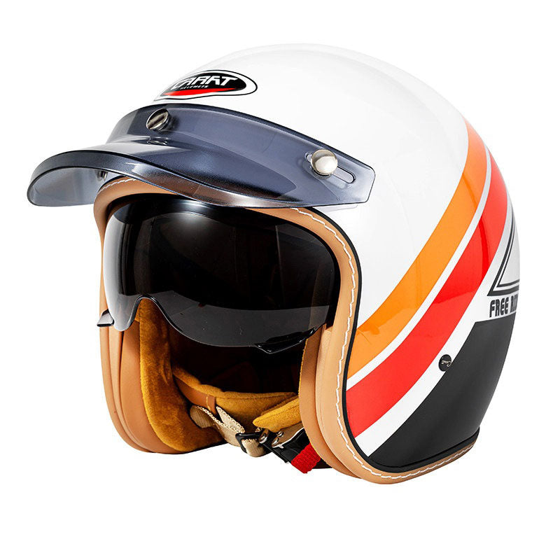 Retro open-face motorcycle helmet- H25