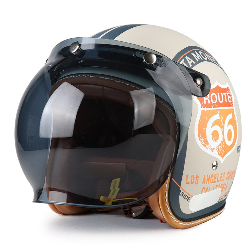 DOT Motorcycle Helmet 3/4 Half Helmet-H37