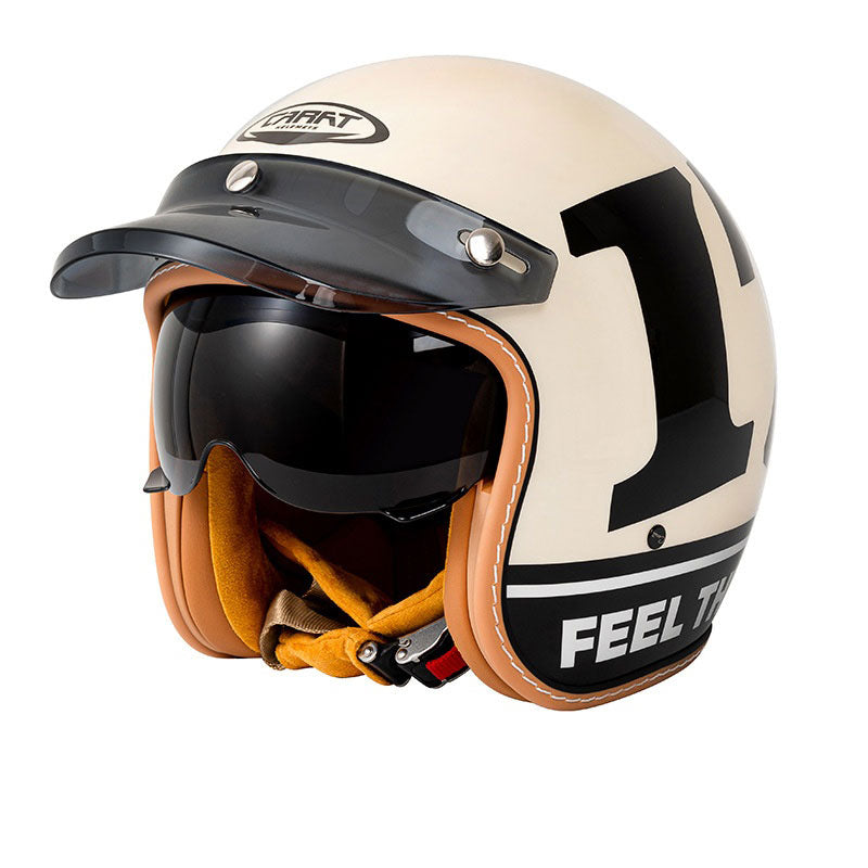 Retro open-face motorcycle helmet- H25