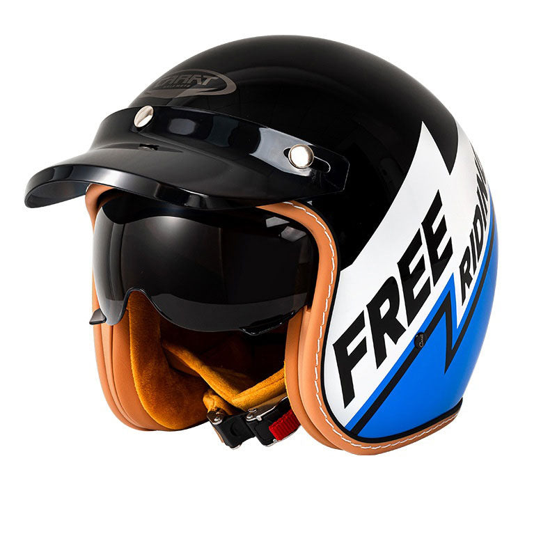 Retro open-face motorcycle helmet- H25