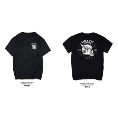 Men's Pure Cotton Vintage Biker Graphic T-Shirt - T01