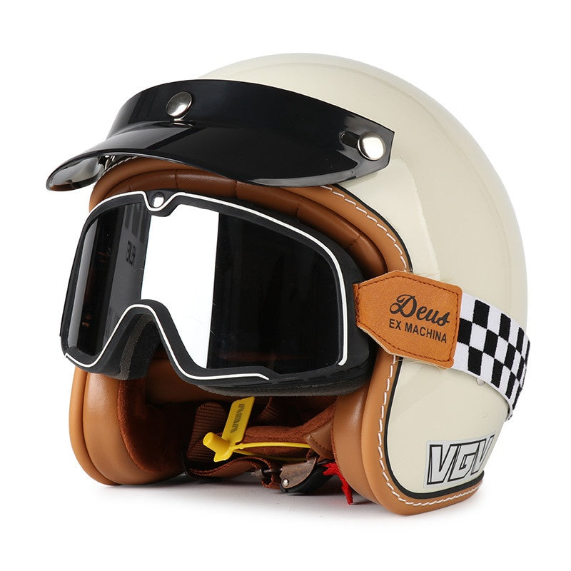 DOT Motorcycle Helmet 3/4 Half Helmet-H37