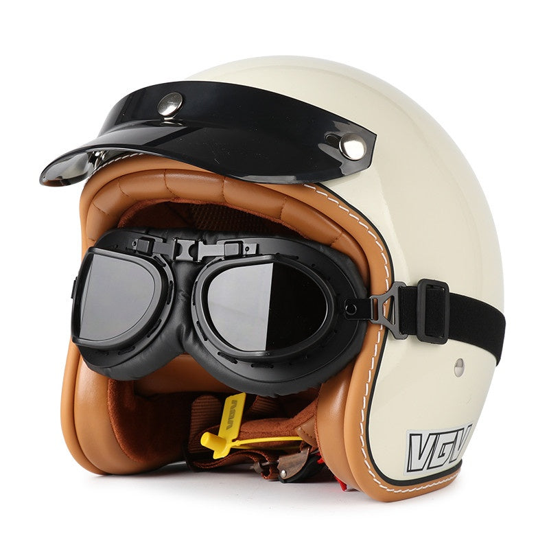 DOT Motorcycle Helmet 3/4 Half Helmet-H37