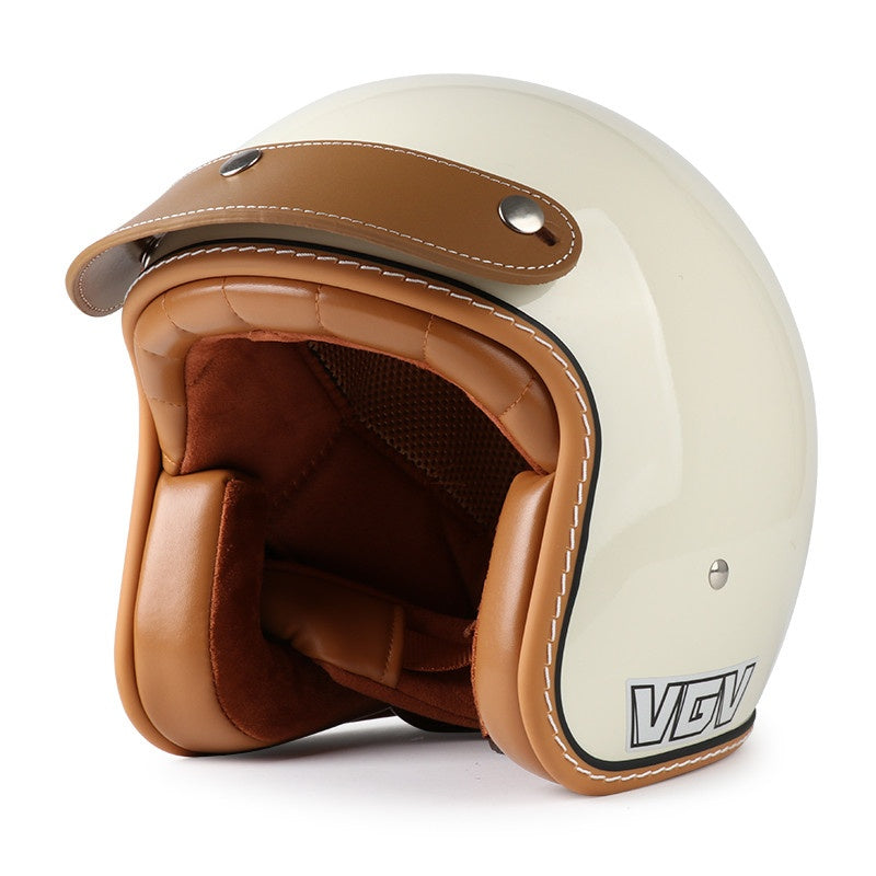 DOT Motorcycle Helmet 3/4 Half Helmet-H37