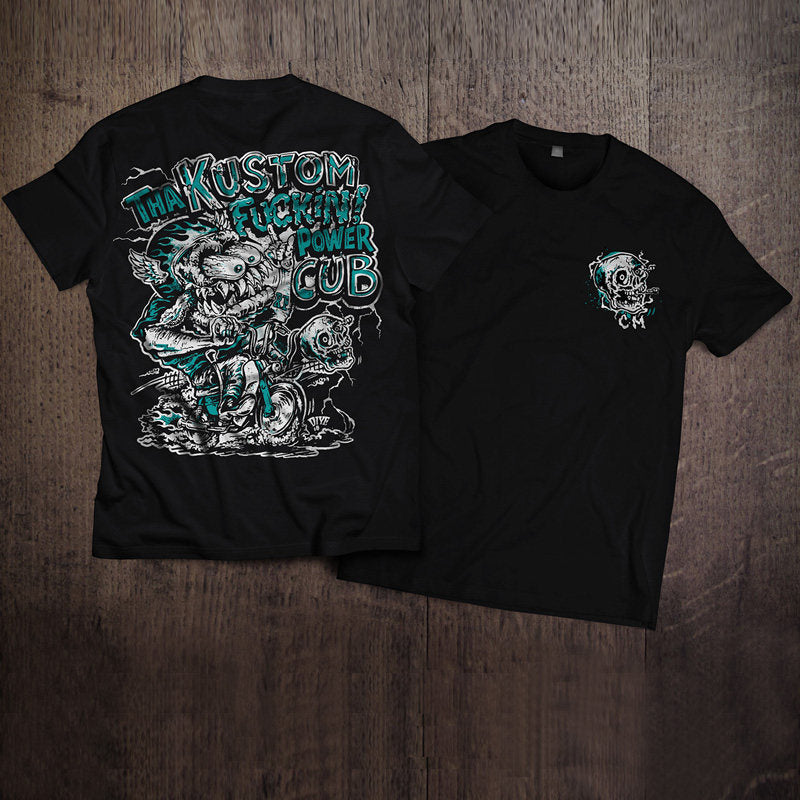 Men's Pure Cotton Vintage Biker Graphic T-Shirt - T03