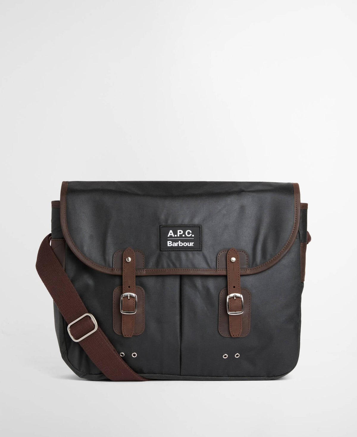Barbour x A.P.C. Waxed Tarras Bag