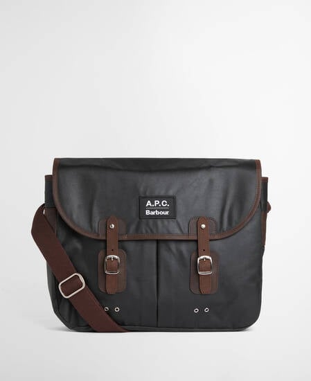 Barbour x A.P.C. Waxed Tarras Bag