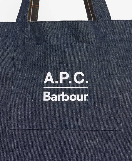 Barbour x A.P.C. Denim Weekender Holdall Bag