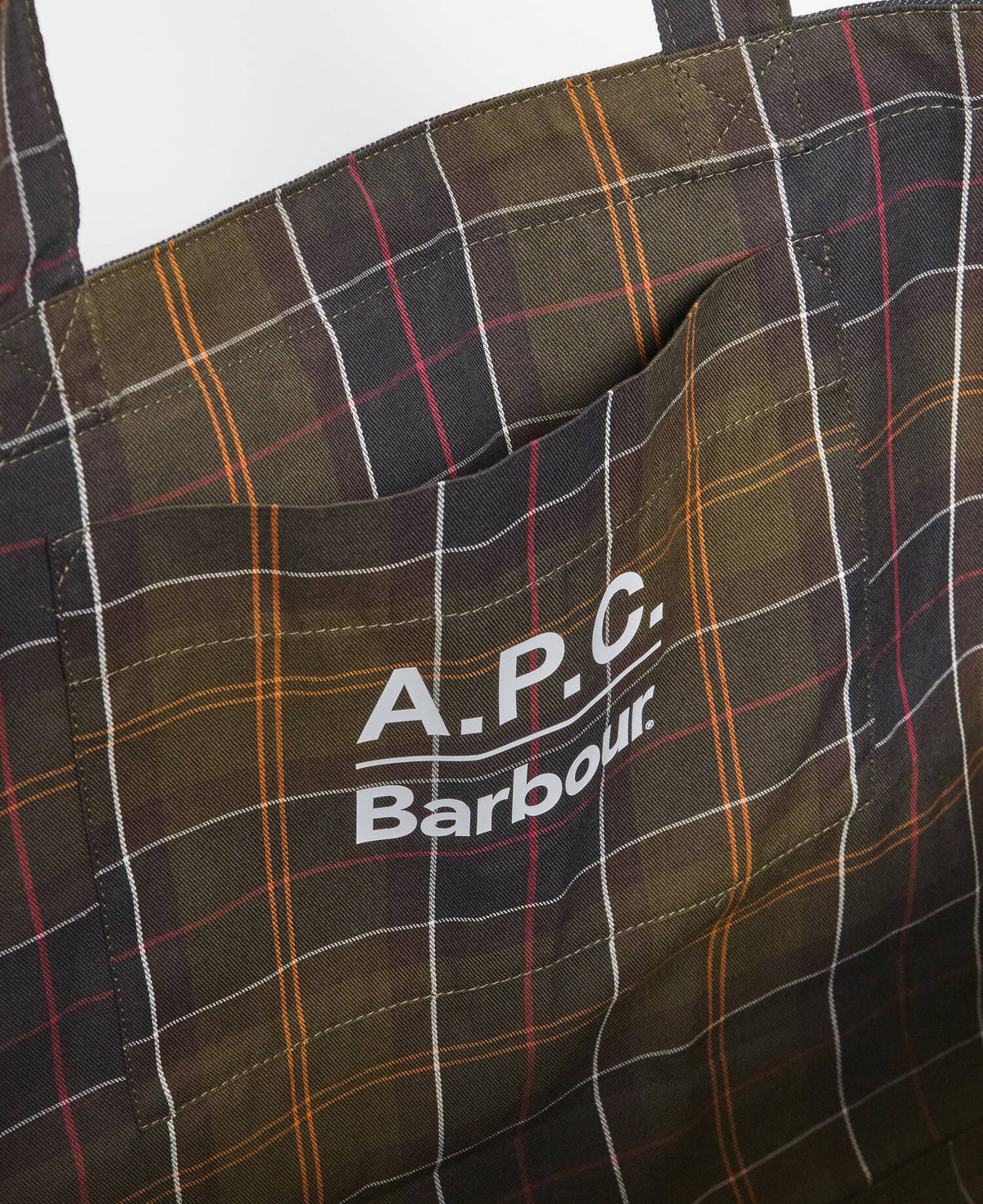 Barbour x A.P.C. Denim Weekender Holdall Bag