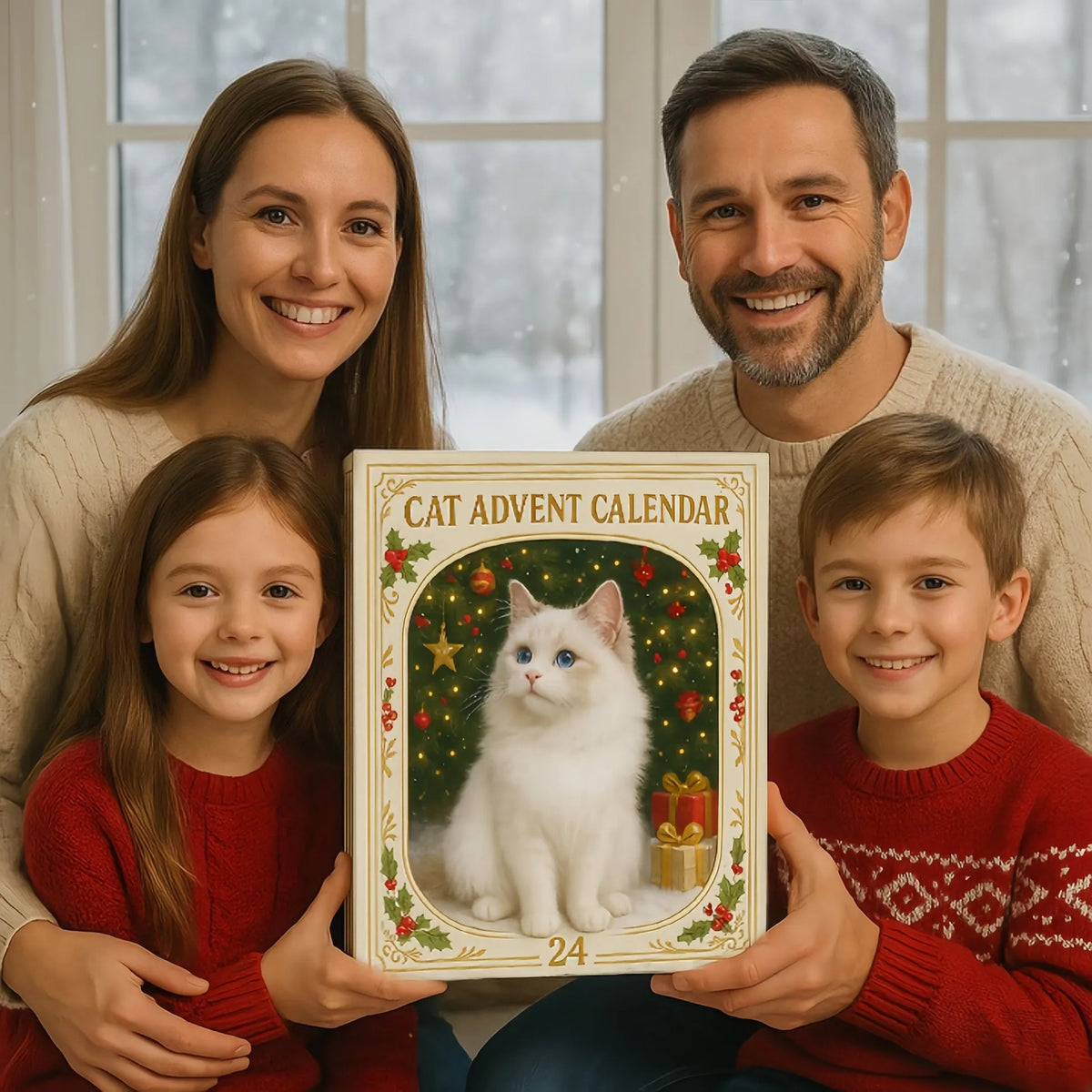 🎄💥Advent Calendar 2026 Cat Advent Calendar - Giftfor Adults Friends CatOwners and Lovers Christmas Holiday Countdown Gift🐈(Single-sided printing)