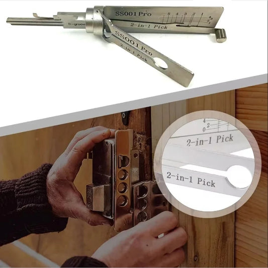 Hauptschlüssel-Decoder aus Edelstahl(Gilt nur für Flachschlüsselschlösser)