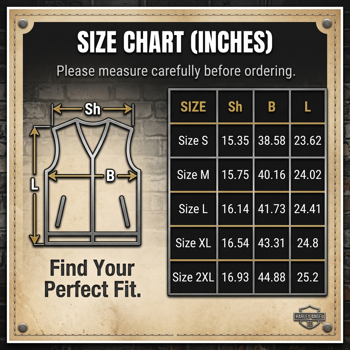 Harley leather vest round neck cowhide vest-J32