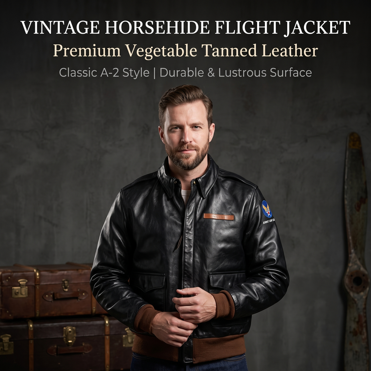Eastman Great Escape 16159 Horse Leather Flight Jacket-J07