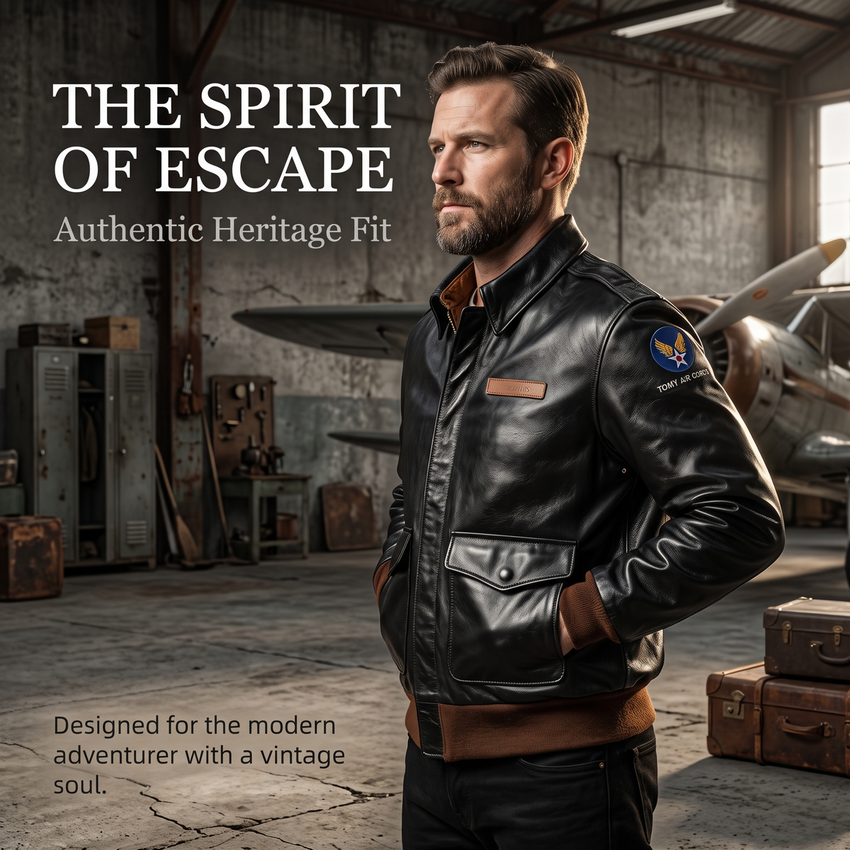 Eastman Great Escape 16159 Horse Leather Flight Jacket-J07