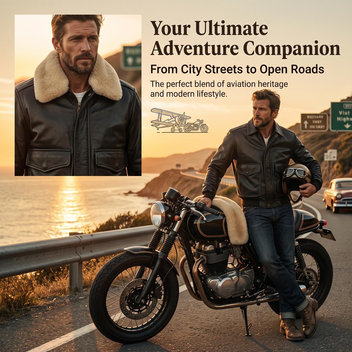 G1 Flight Suit Leather Jacket - J56
