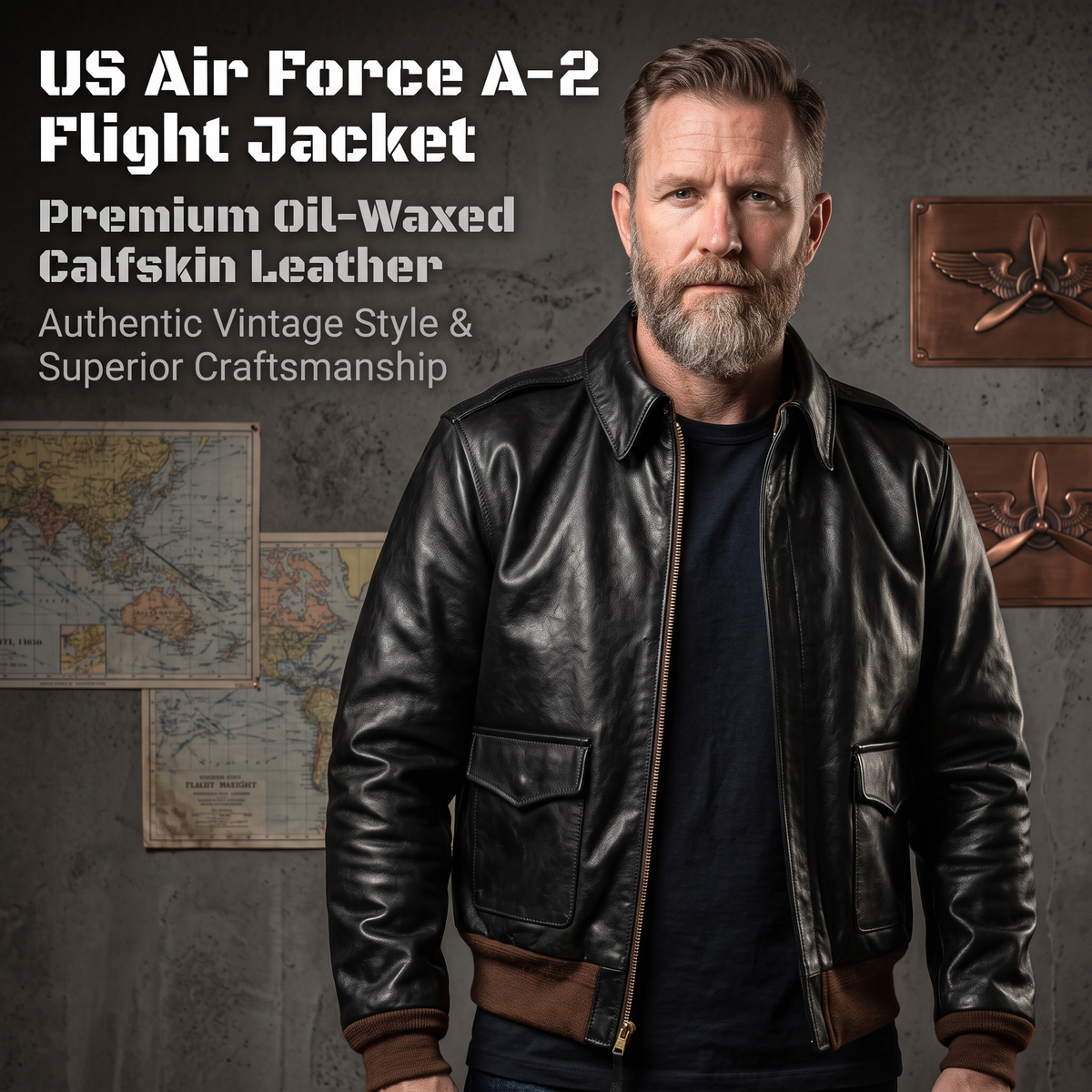 American Air Force A2 Pilot Jacket - J46