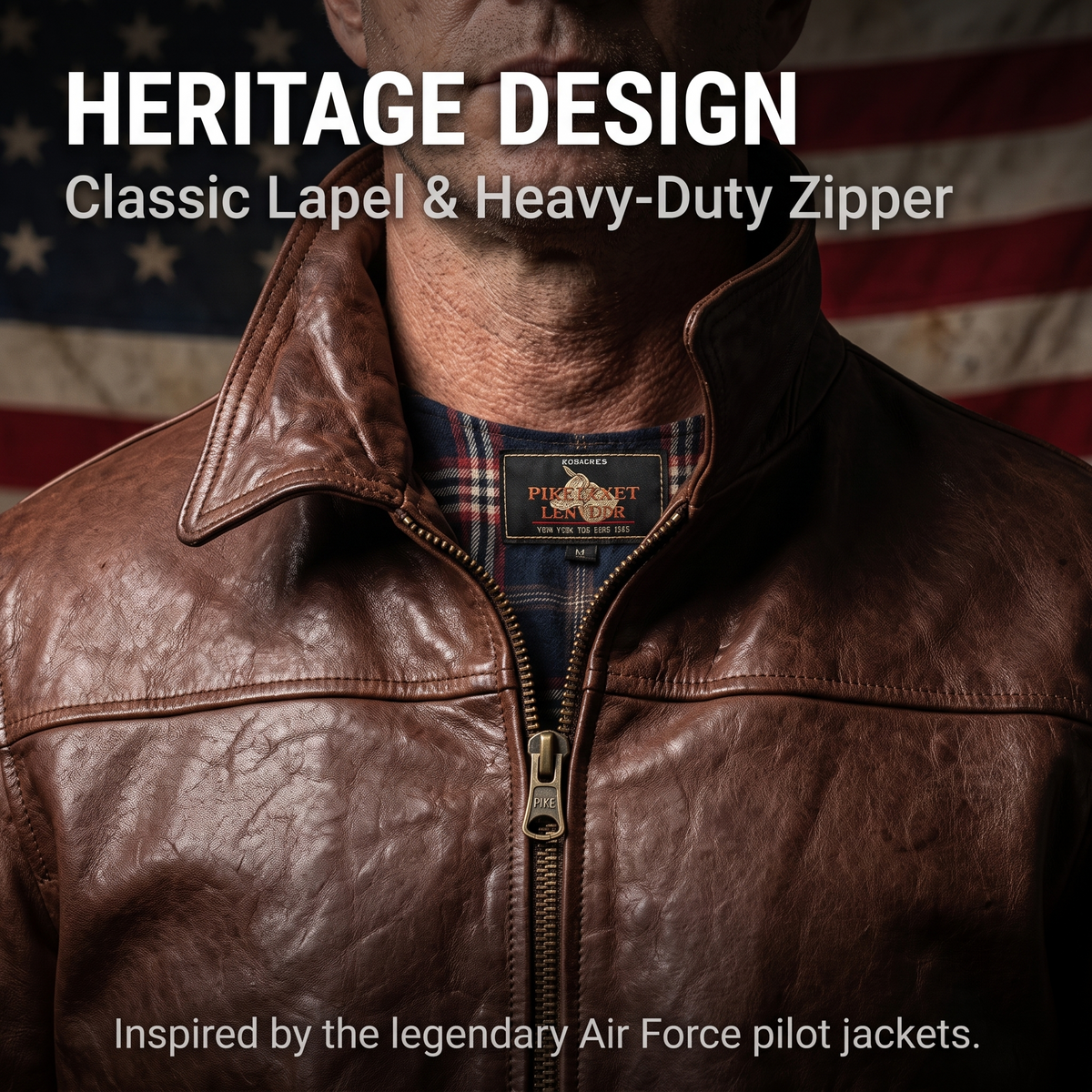 Retro Lapel Casual Flight Jacket - J52