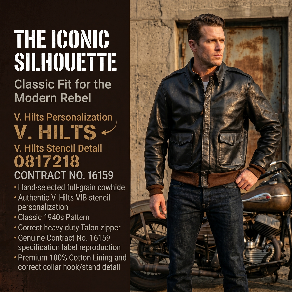 16159 Classic Reissue American A-2 Pilot Jacket- J47