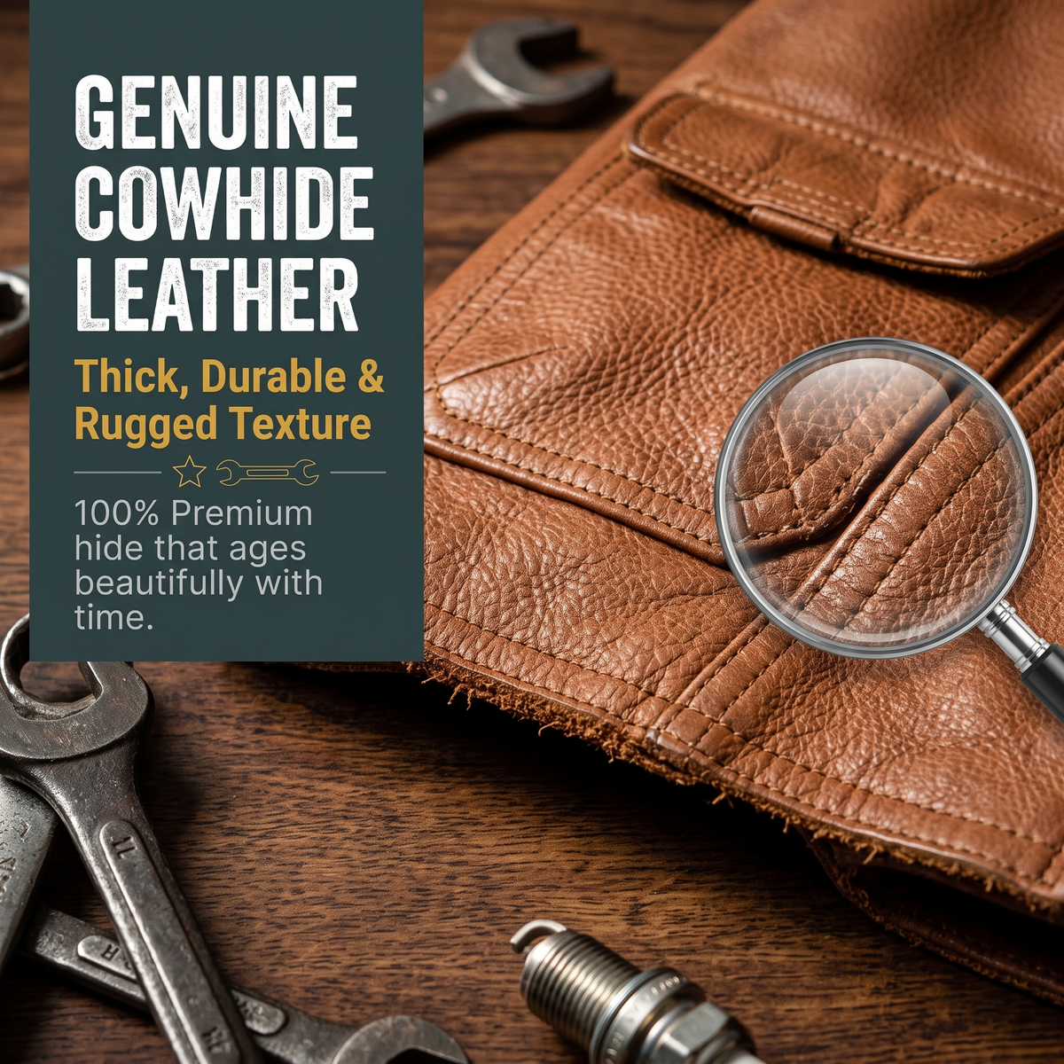 American style casual genuine goatskin leather jacket-J19