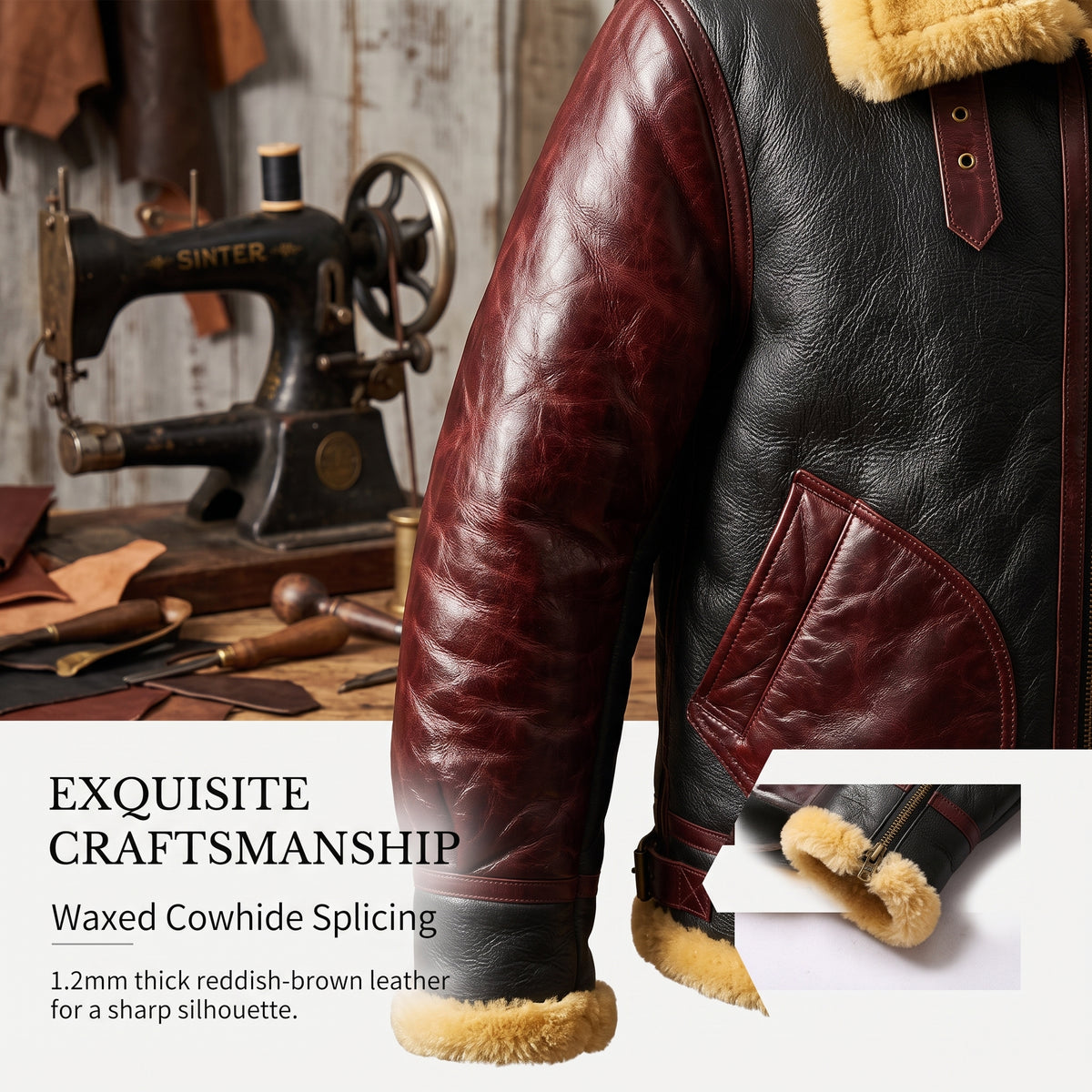 General Patton Fur Flying Jacket-J11