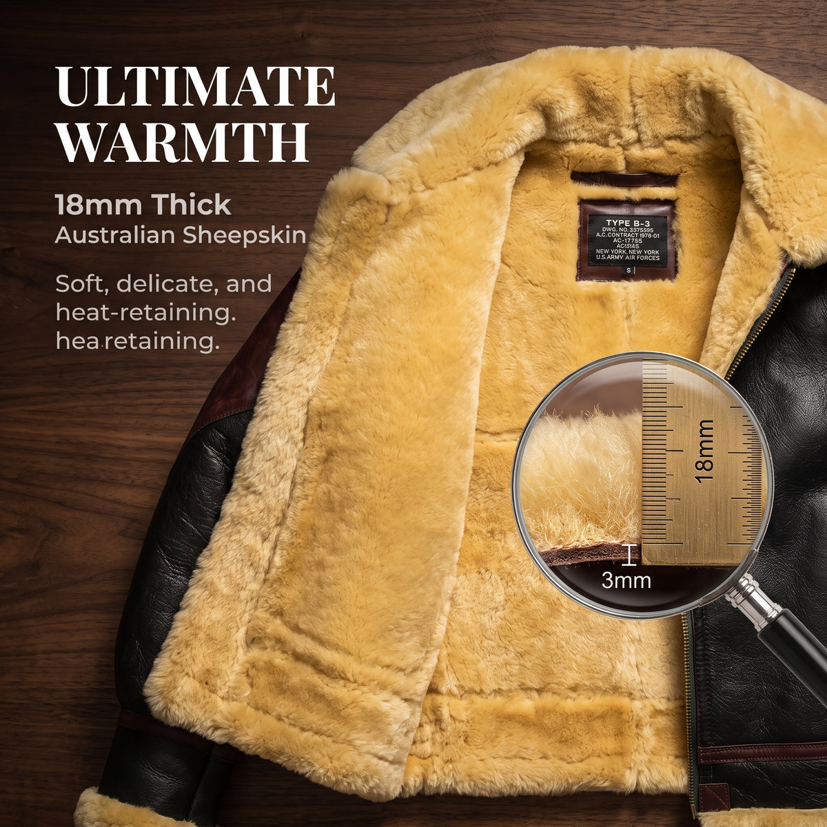 General Patton Fur Flying Jacket-J11