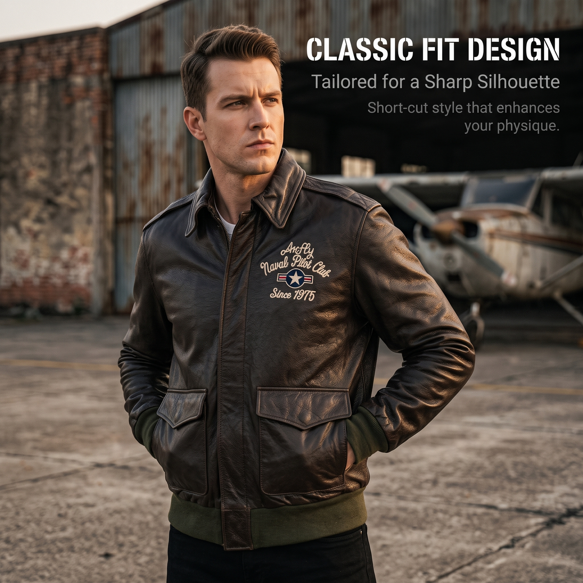 A2 Flight Leather Jacket - J55