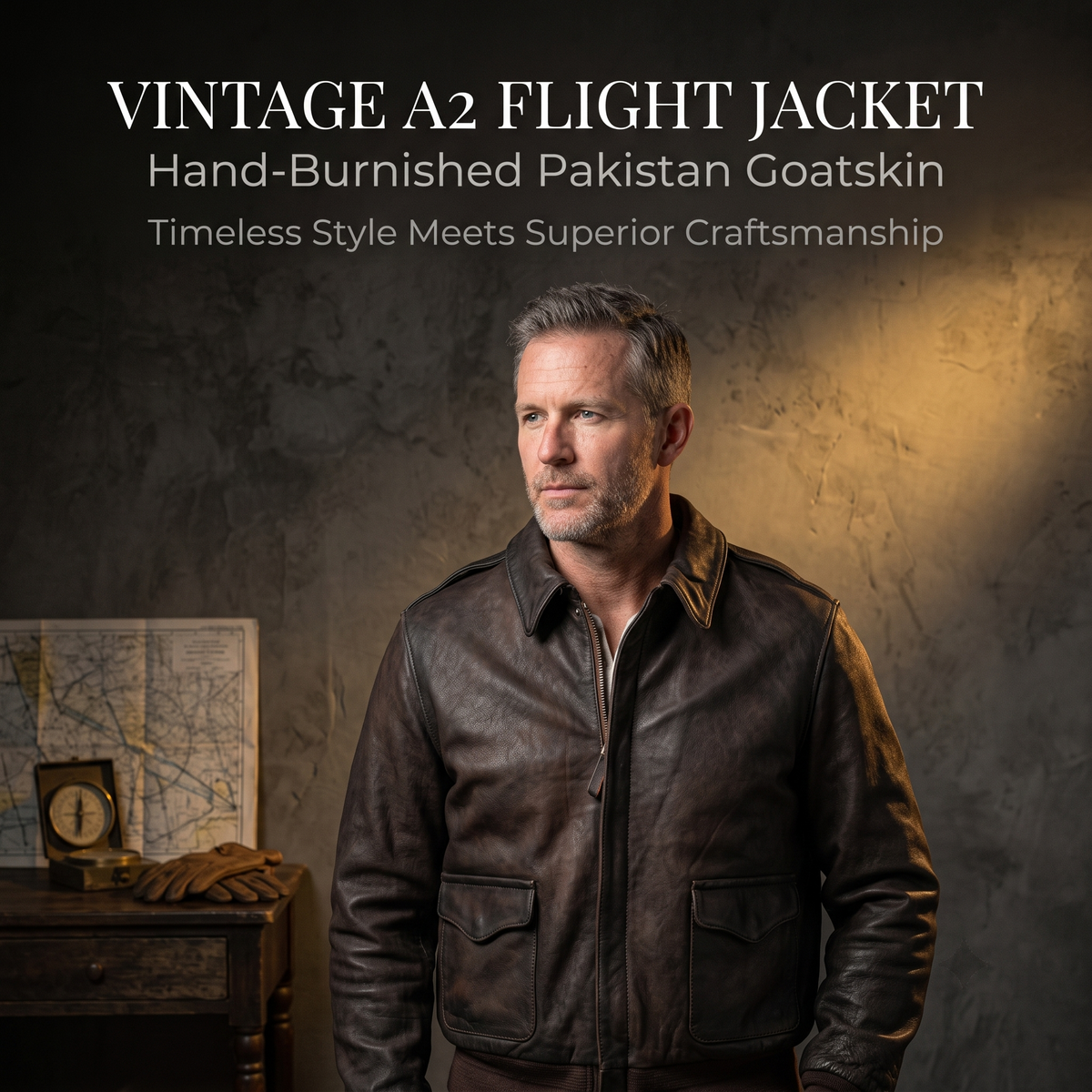 Vintage A2 Goatskin Flight Jacket - J48