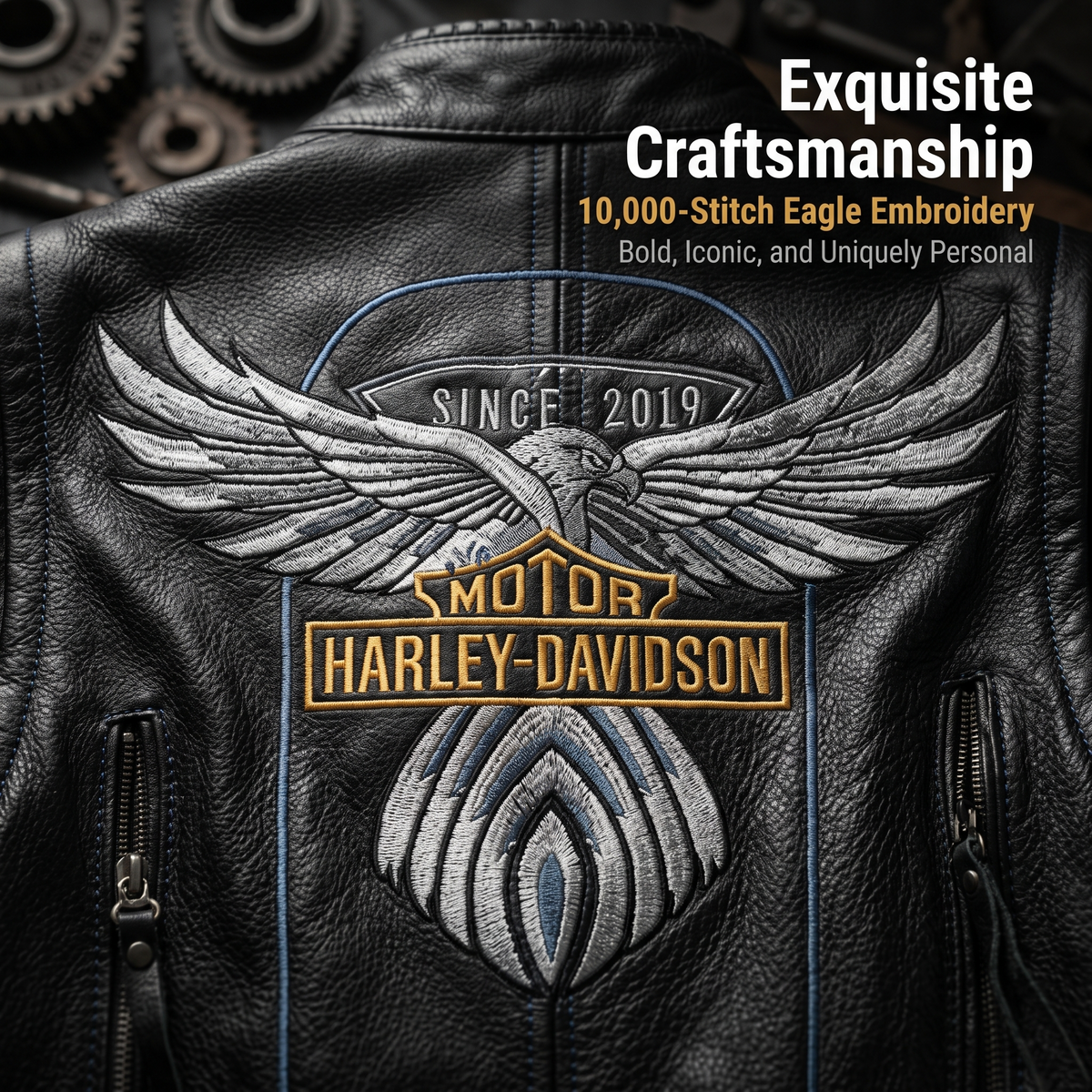 Harley 115th Anniversary Genuine Leather Jacket-J16