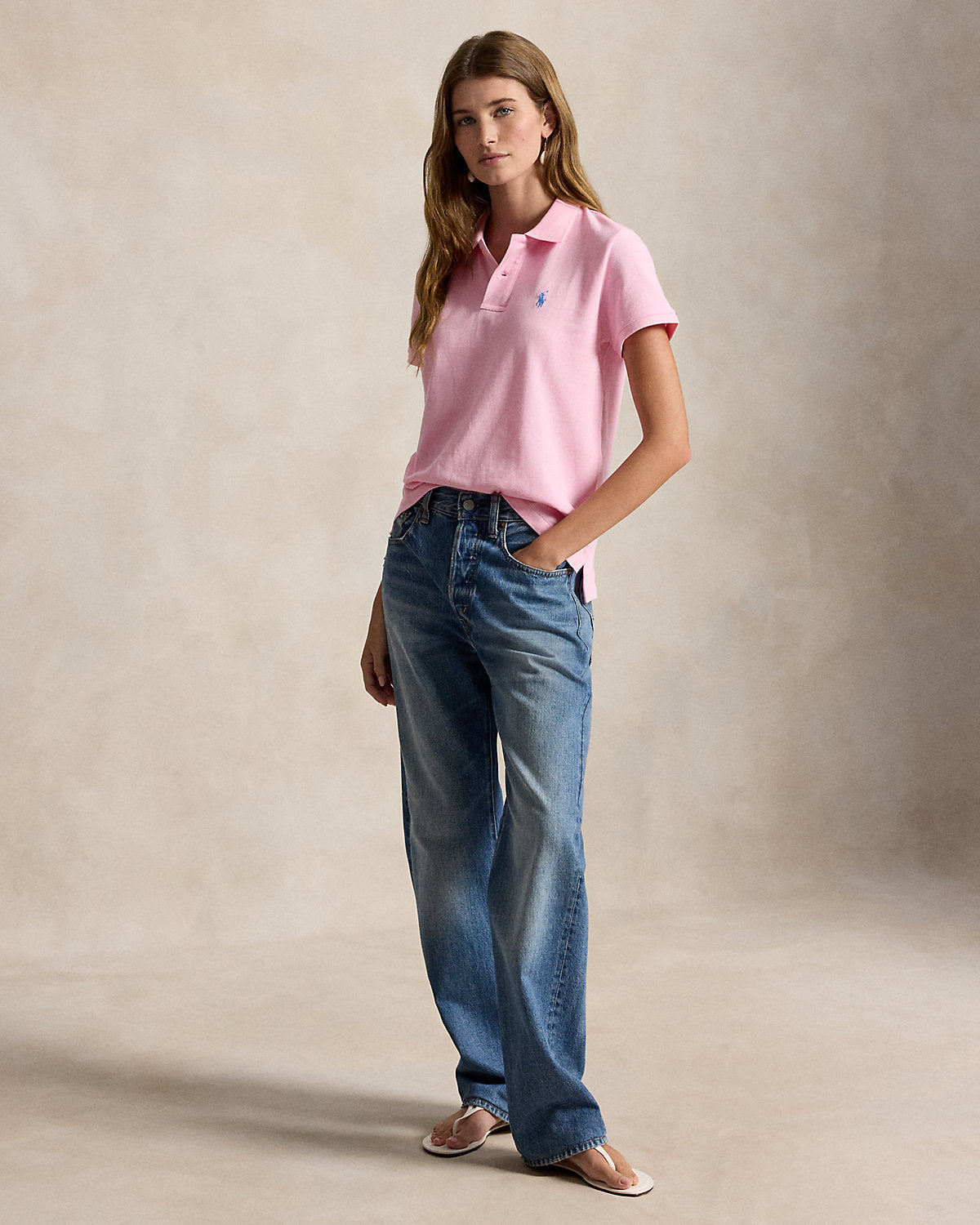 The Iconic Classic Fit Mesh Polo Shirt