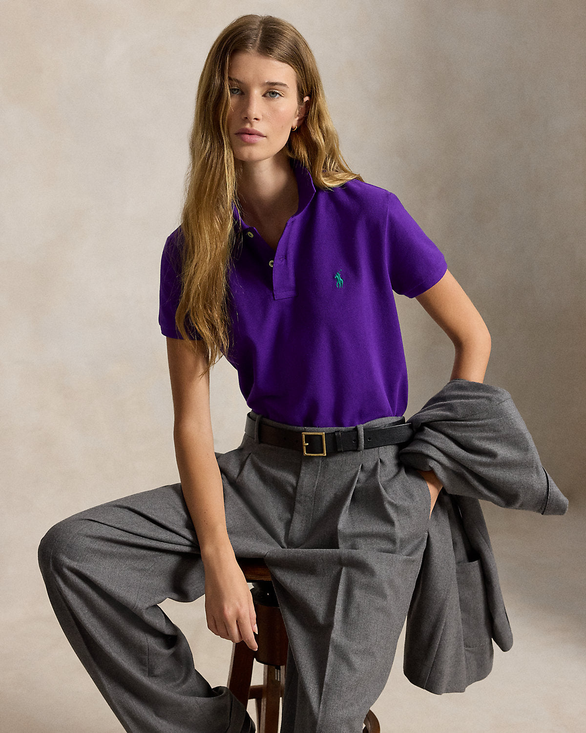 The Iconic Classic Fit Mesh Polo Shirt