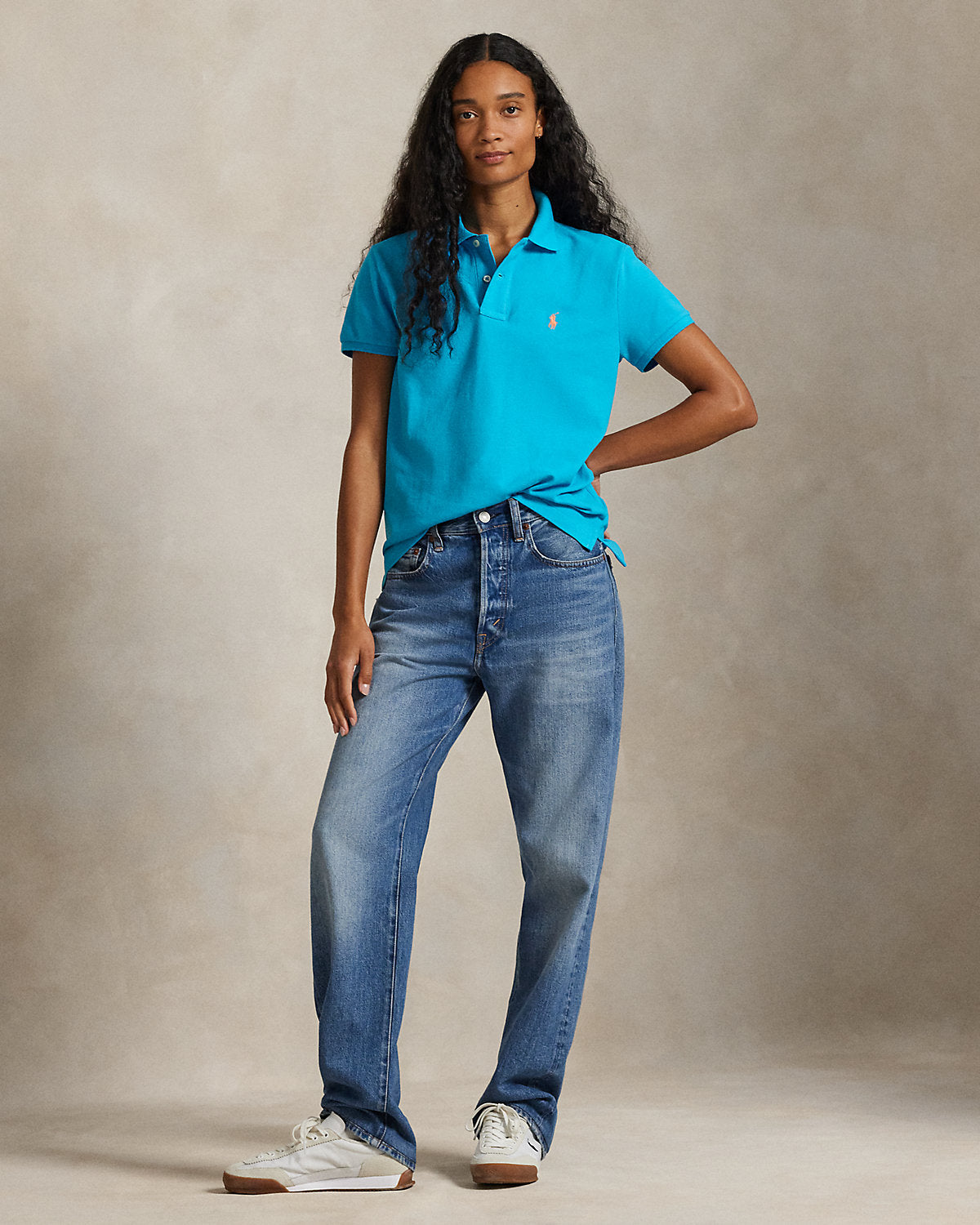 The Iconic Classic Fit Mesh Polo Shirt