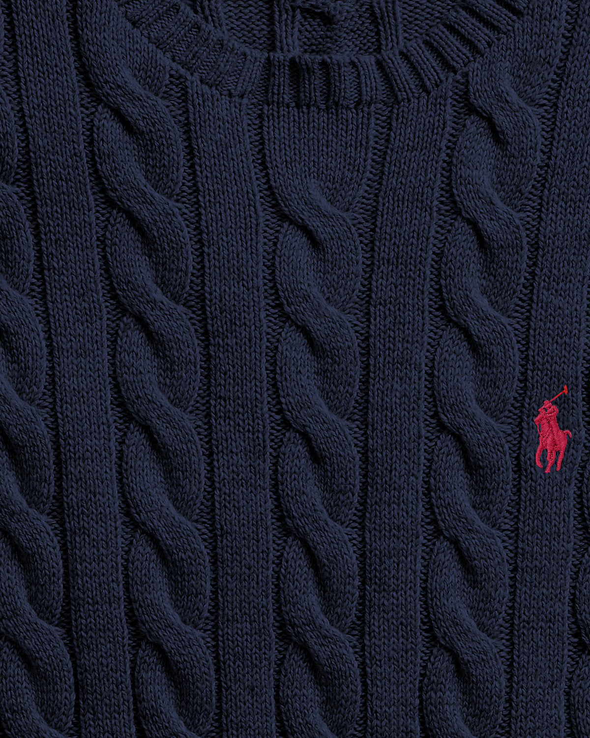 Cable-Knit Cotton Sweater
