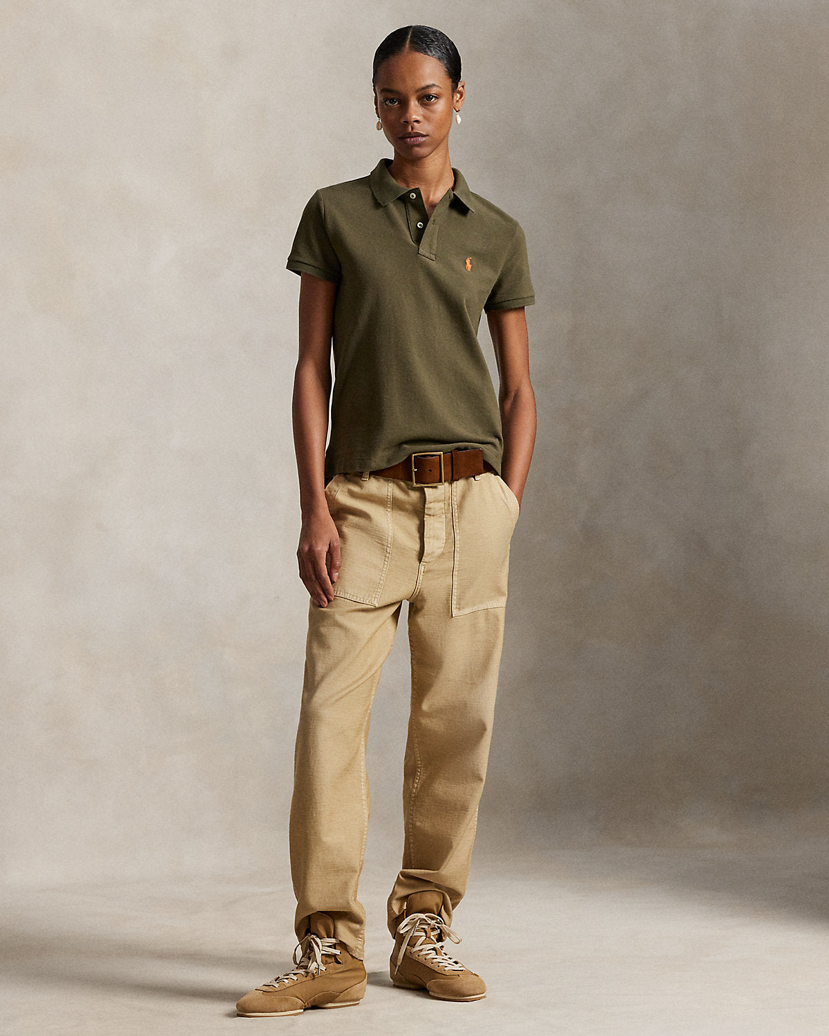 The Iconic Classic Fit Mesh Polo Shirt