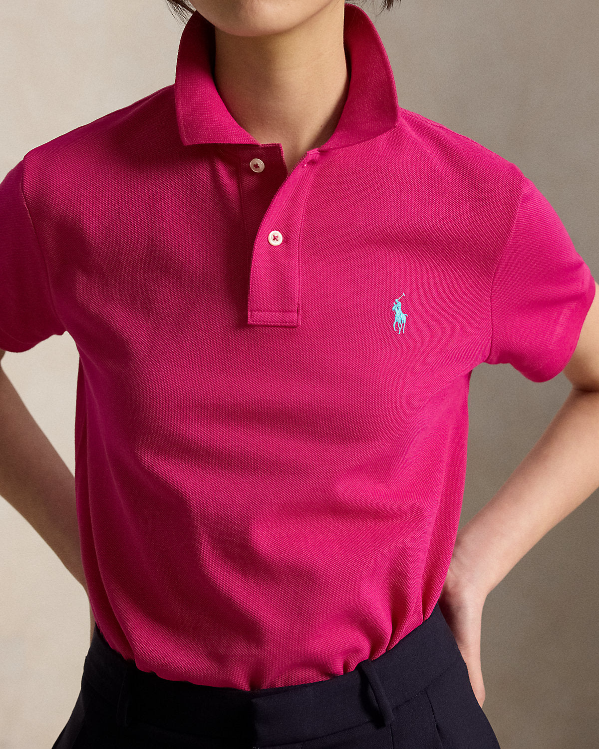 The Iconic Classic Fit Mesh Polo Shirt