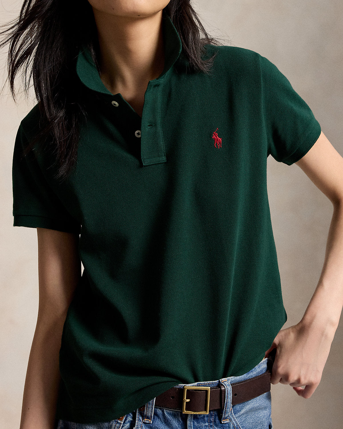The Iconic Classic Fit Mesh Polo Shirt