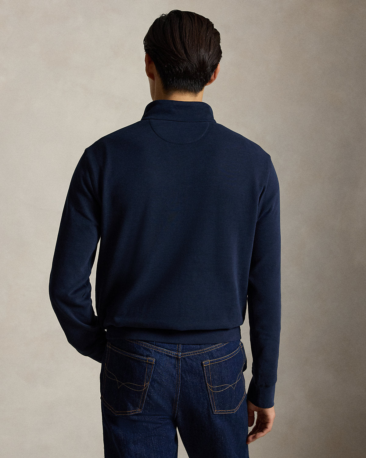 Luxury Jersey Quarter-Zip Pullover