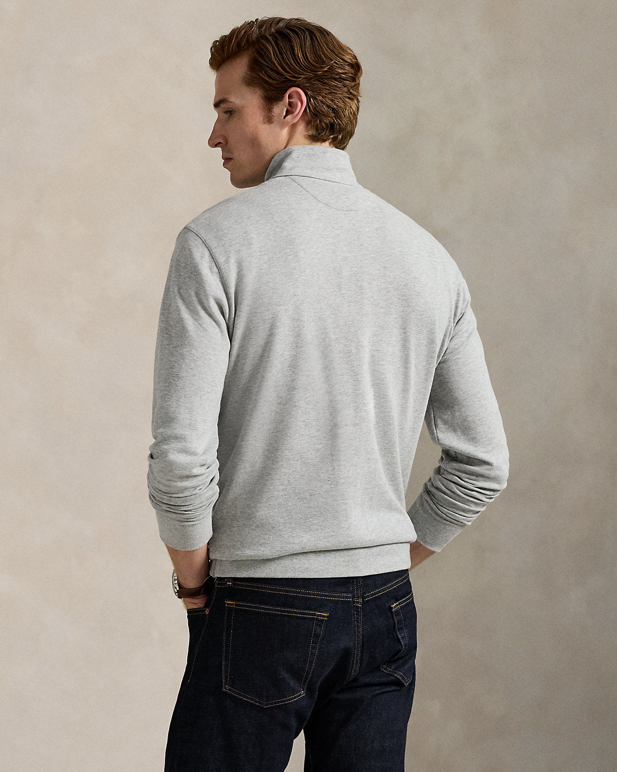 Luxury Jersey Quarter-Zip Pullover