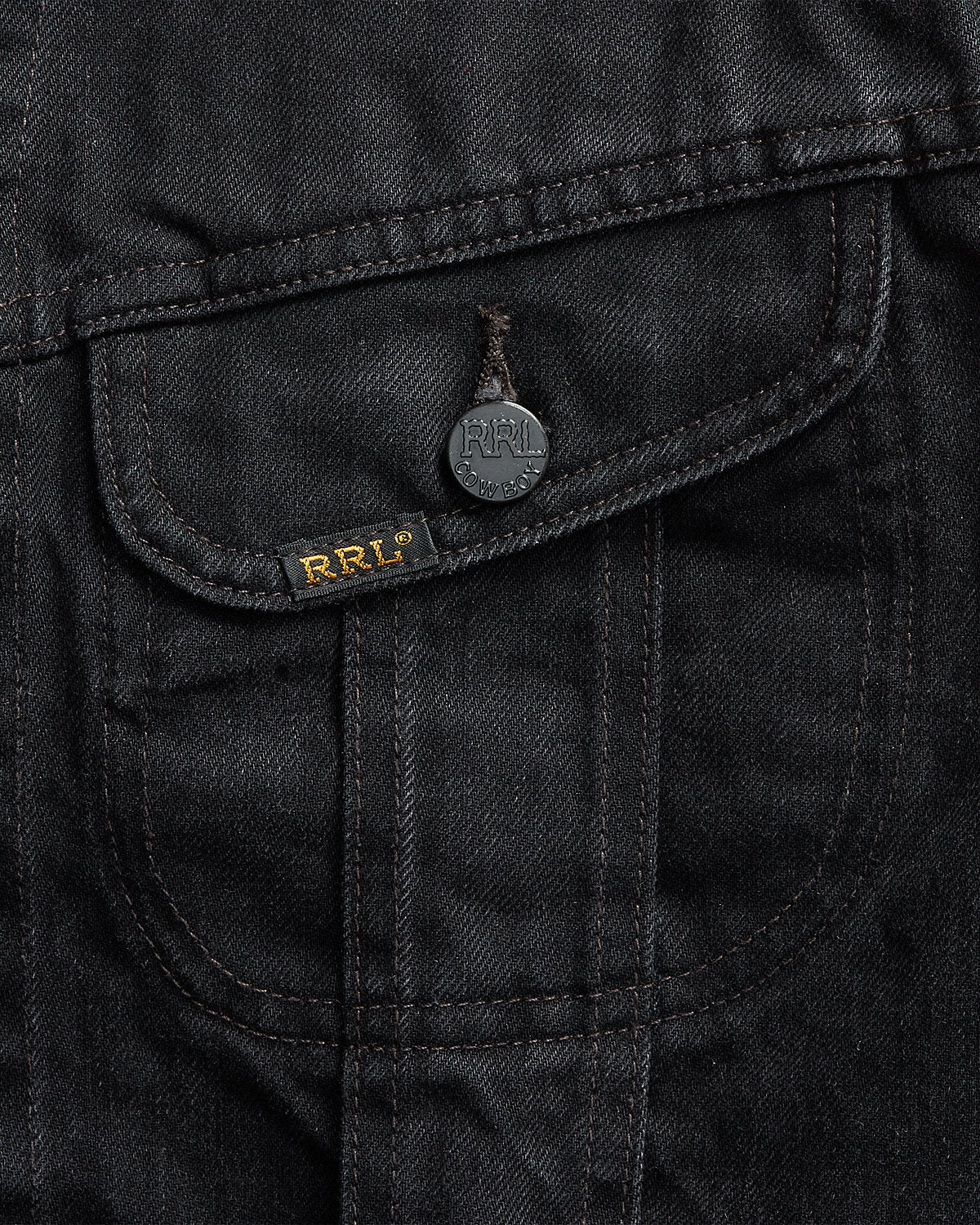 Worn-In Black Denim Trucker Jacket Worn In Black Wash