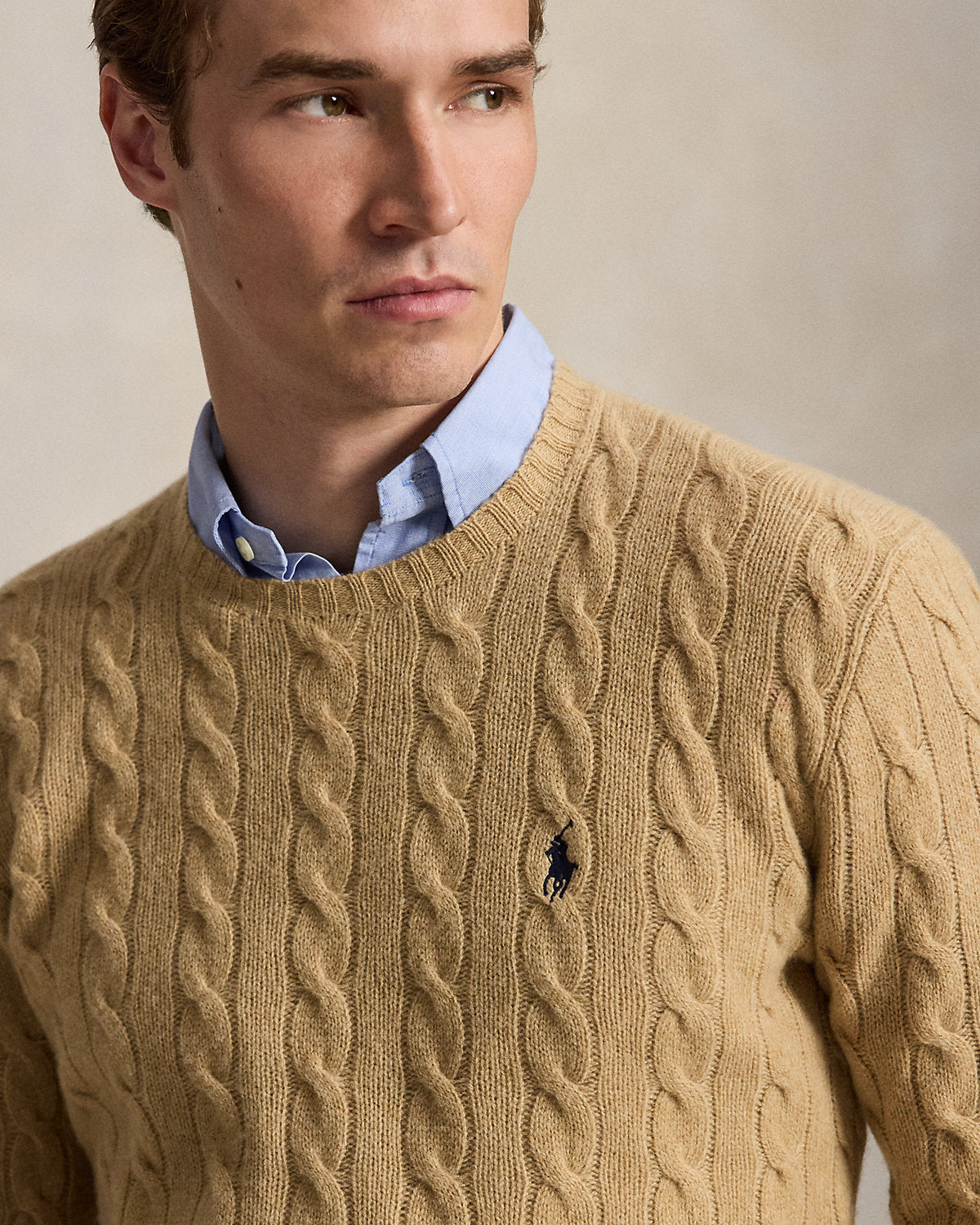 Cable-Knit Wool-Cashmere Sweater