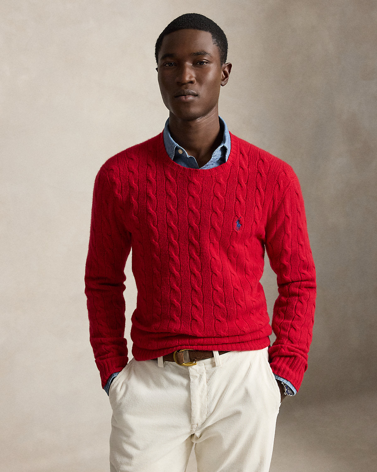 Cable-Knit Wool-Cashmere Sweater