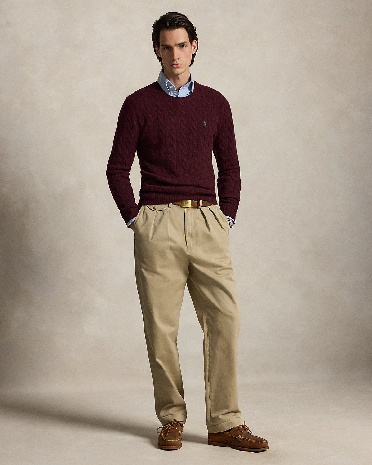 Cable-Knit Wool-Cashmere Sweater