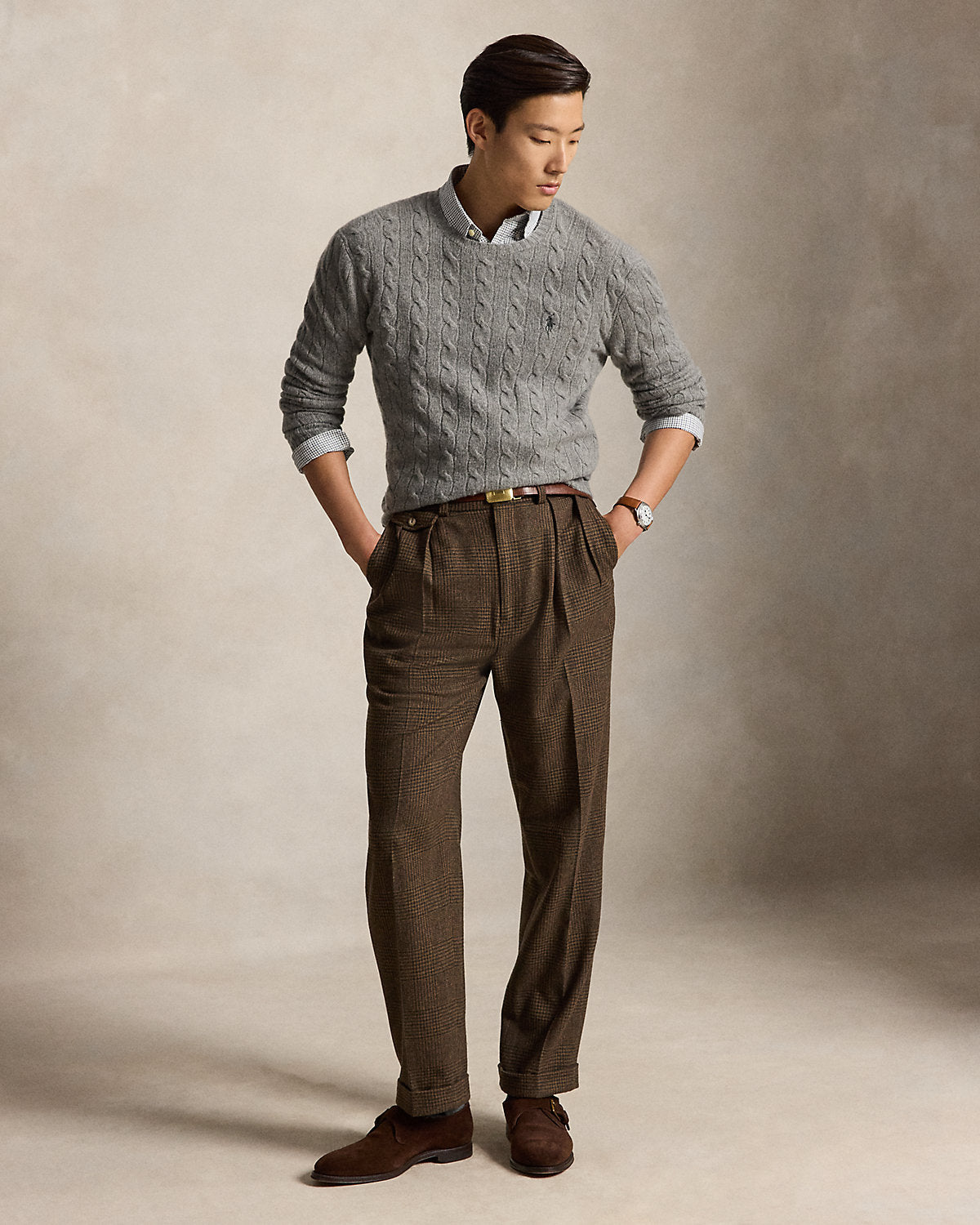 Cable-Knit Wool-Cashmere Sweater