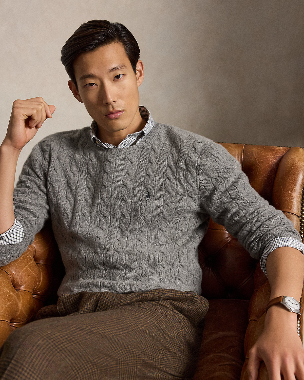 Cable-Knit Wool-Cashmere Sweater
