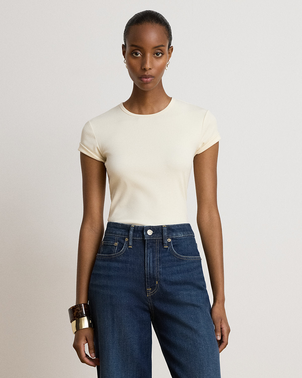Stretch Cotton Tee