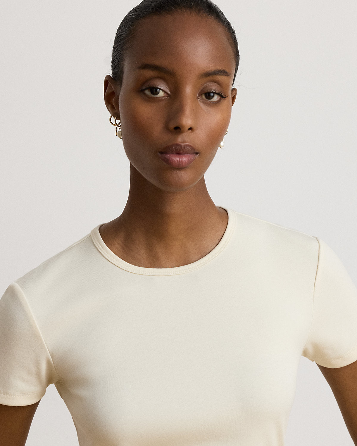 Stretch Cotton Tee